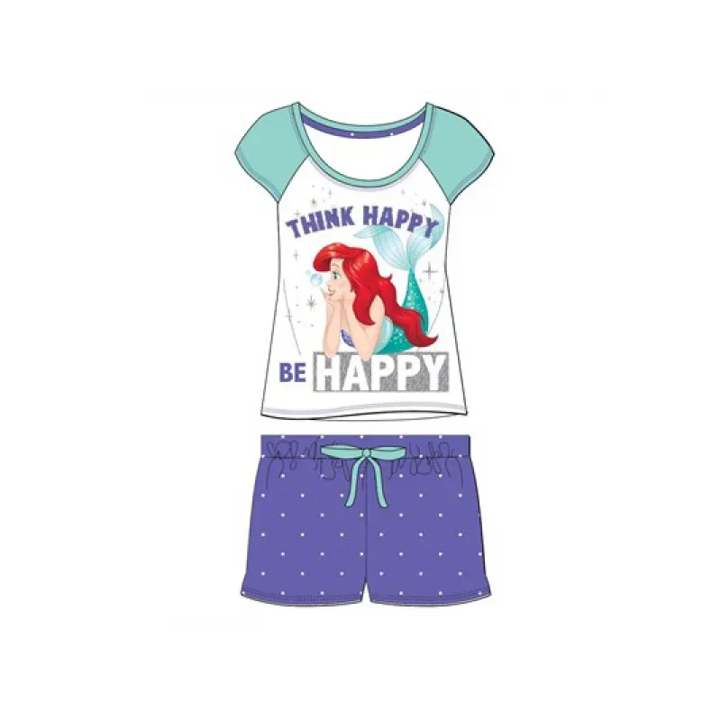 Dámske krátke bavlnené pyžamo LITTLE MERMAID Happy - XL (extra large)