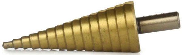 Vrták stupňovitý 4-32 mm do plechu, krok 2mm, rovná drážka, MAR-POL 1