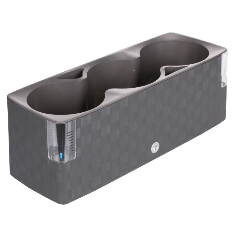 Cobble Trio samozavlažovací kvetináč antracitová