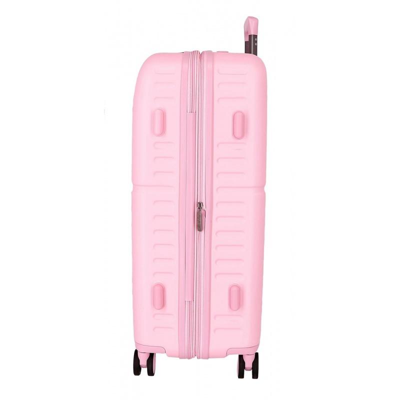 PEPE JEANS Highlight Light Pink, Sada luxusných ABS cestovných kufrov 70cm/55cm, 768952C 3