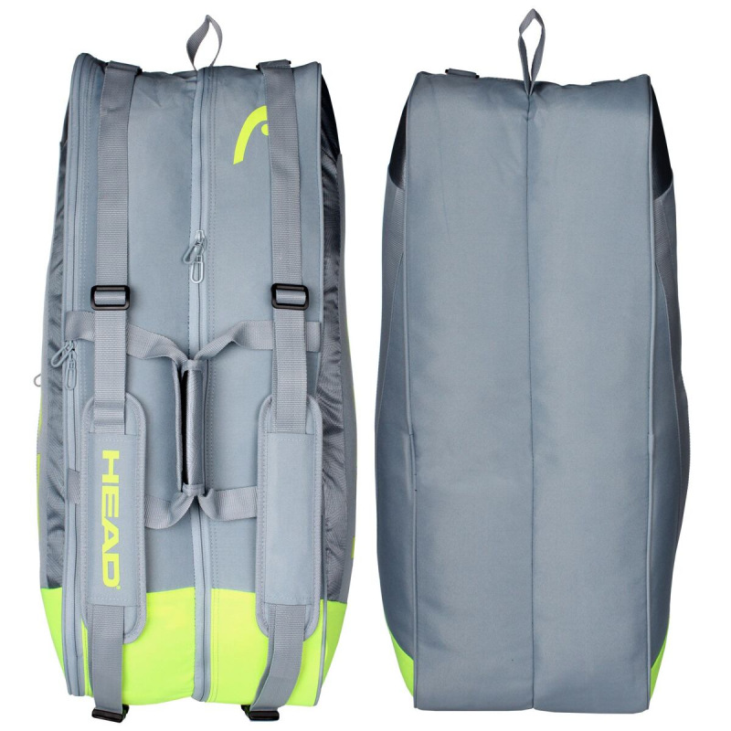 Core 6R Combi 2021 taška na rakety šedá-žltá 2