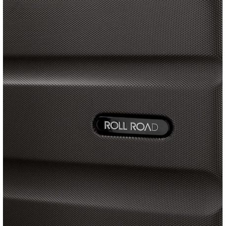 JOUMMA BAGS ABS kufor ROLL ROAD FLEX Black / Čierny, 55x38x20cm, 35L, 5849160 (small)