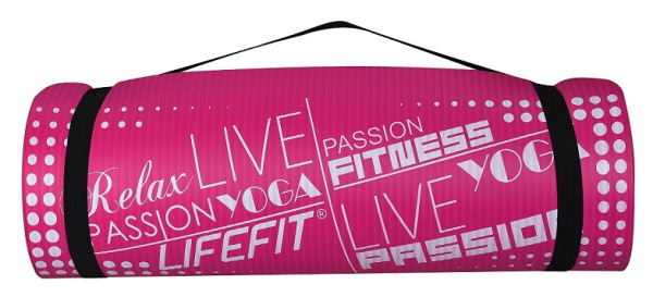 YOGA MAT EXKL+,180x58x1,5,ruzova 2