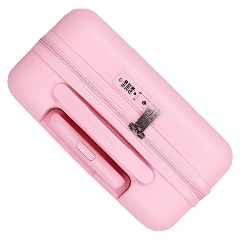 PEPE JEANS Highlight Light Pink, Sada luxusných ABS cestovných kufrov 70cm/55cm, 768952C 10