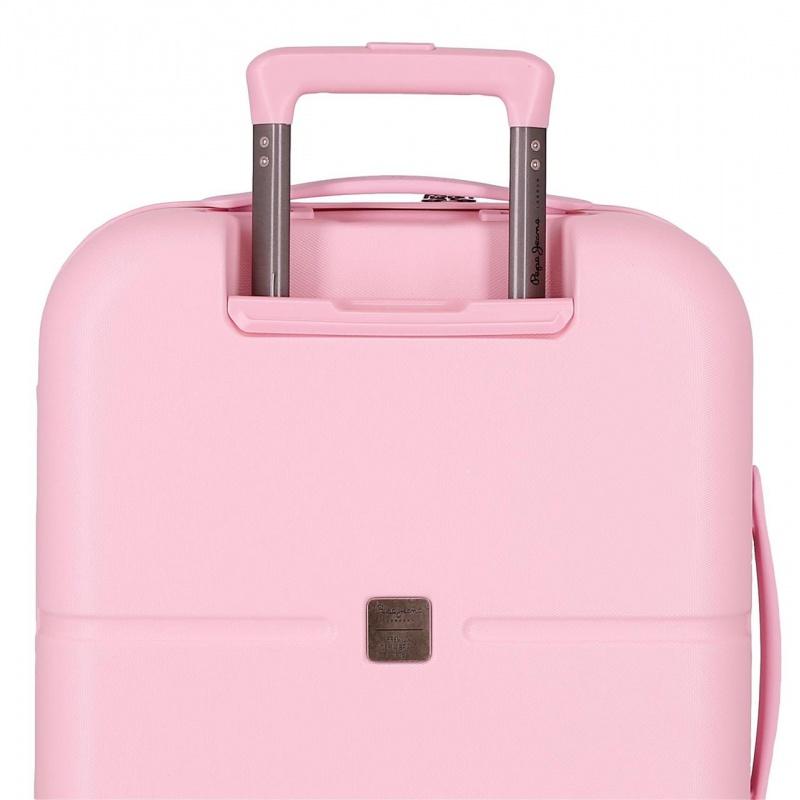 PEPE JEANS Highlight Light Pink, Sada luxusných ABS cestovných kufrov 70cm/55cm, 768952C 13