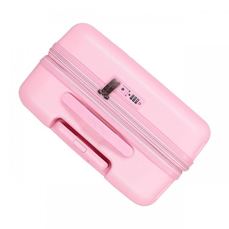 PEPE JEANS Highlight Light Pink, Sada luxusných ABS cestovných kufrov 70cm/55cm, 768952C 5