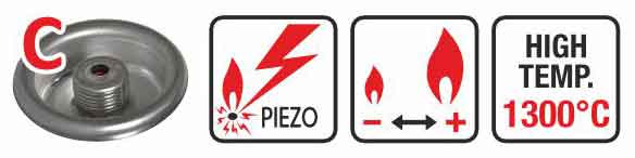 Plynový horák s hadicou, pripojenie na závit 7/16“, ELICO 3