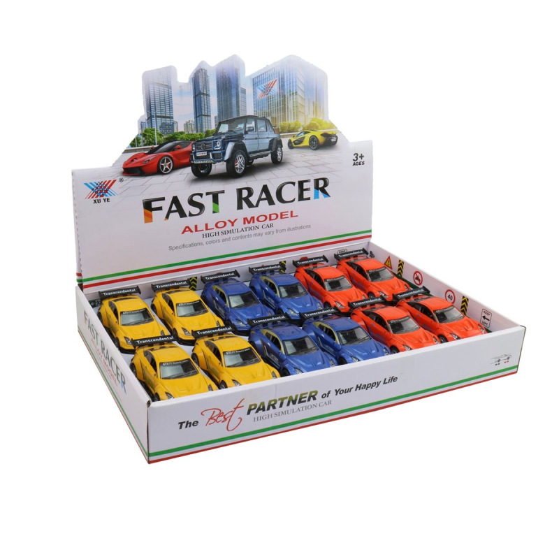 Závodné Kovové auto na spätný chod 2