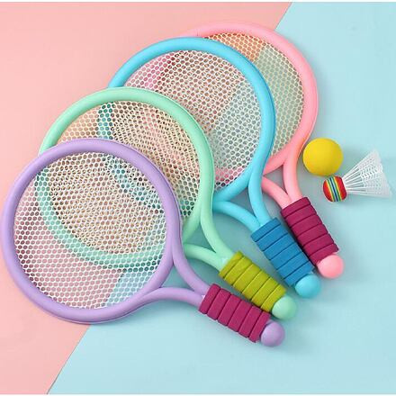 Racket Ball Games sada pálok s loptičkami ružová 1