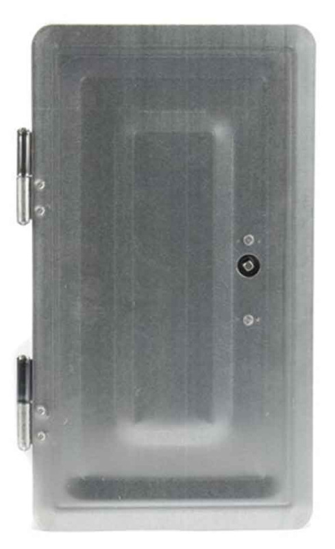 Komínové dvierka s kľúčom 360 x 200 mm, pozinkovaná farba