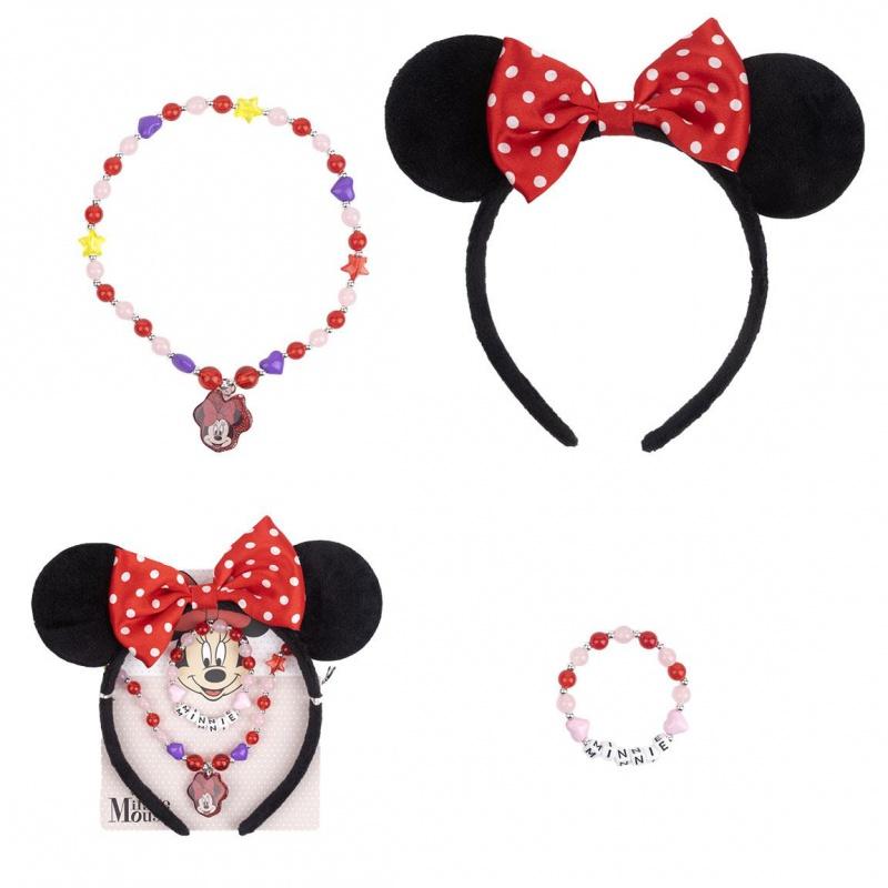 CERDÁ Beauty set MINNIE MOUSE (náhrdelník, náramok, čelenka), 2500002219