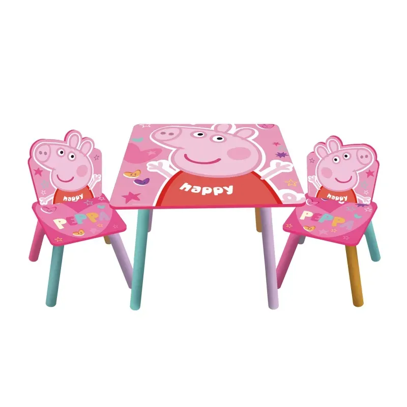 ARDITEX Detský drevený stolík + stoličky PEPPA PIG, PP13984