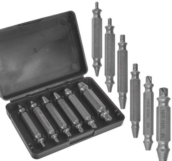 Sada vyťahovačov zalomených skrutiek 6-dielna, KELTIN