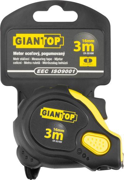 Meter GIANT CR-G16 CE 3 m, zvinovací, pogumovaný