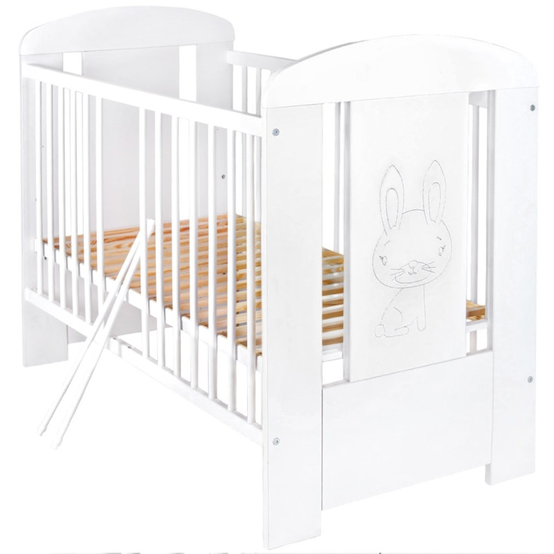Detská postieľka New Baby Králiček štandard biela 1