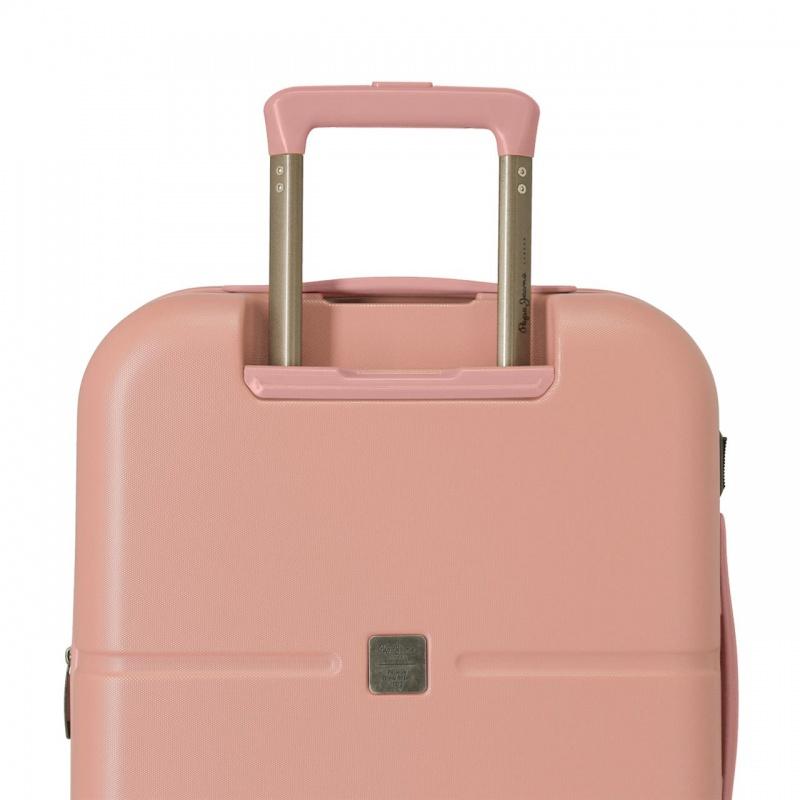 PEPE JEANS Highlight Rosa Claro, ABS Cestovný kufor, 55x40x20cm, 37L, 7688624 (small exp.) 6