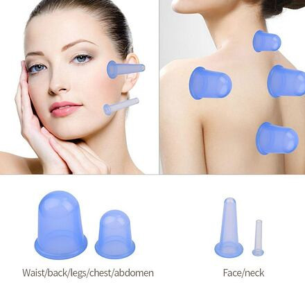 Cups 4Pack masážne silikonové baňky biela 3