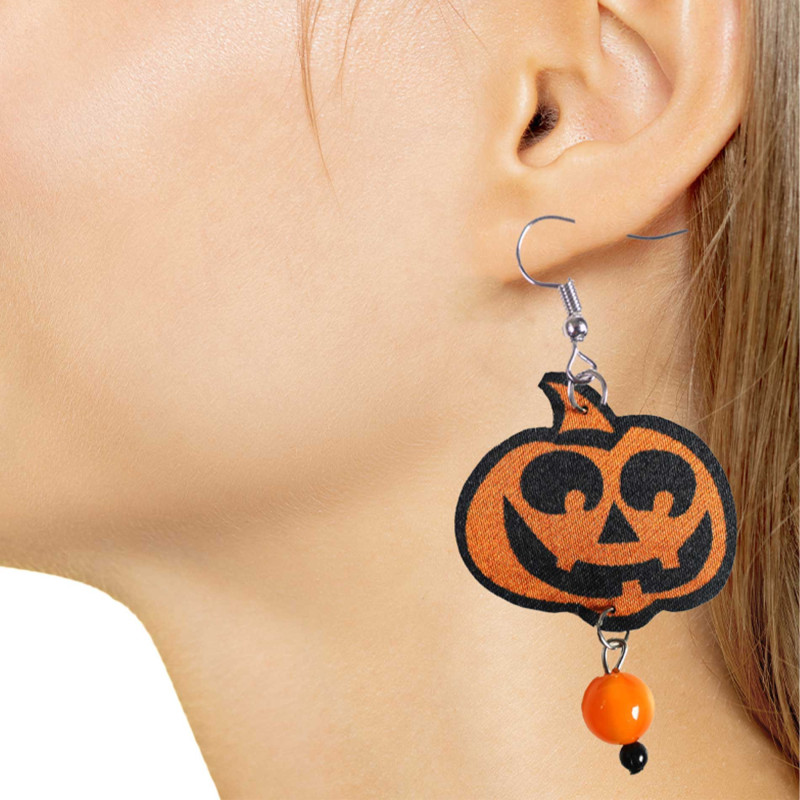 Náušnice Halloween tekvice 2