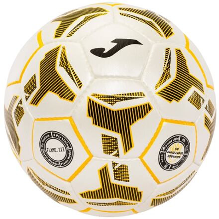 Flame III futbalová lopta biela-oranžová 1