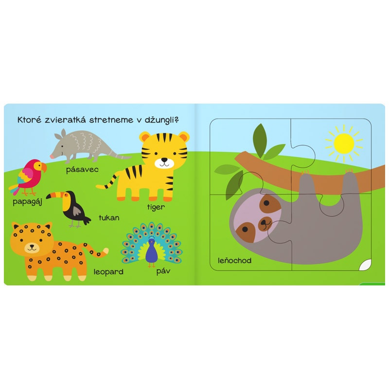 Puzzle kniha junior - Divočina 1