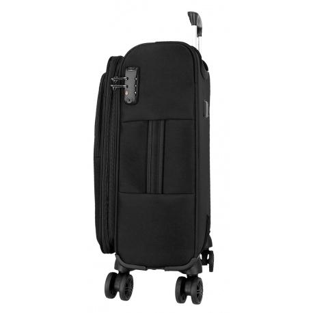 JOUMMA BAGS MOVOM Atlanta Black, Textilný cestovný kufor, 56x37x20cm, 34L, 5318621 (small)