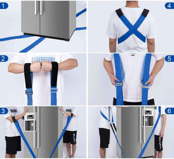 Transportné pásy s popruhmi na premiestňovanie nábytku 2,9 m / 270 kg / 50 mm, GEKO 2