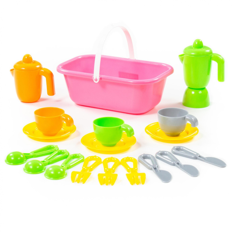 Súprava riadu Top šéf s košíkom pre 3 osoby 1