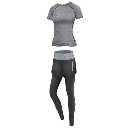 Runner Long 2W fitness set sivá