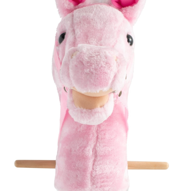 Hobby Horse so zvukom a kolieskami Rosie Baby Mix pink 1