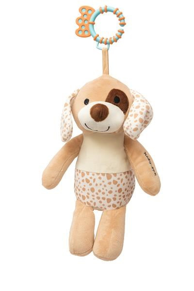 Plyšová hračka s vibráciou Baby Mix psík hnedý