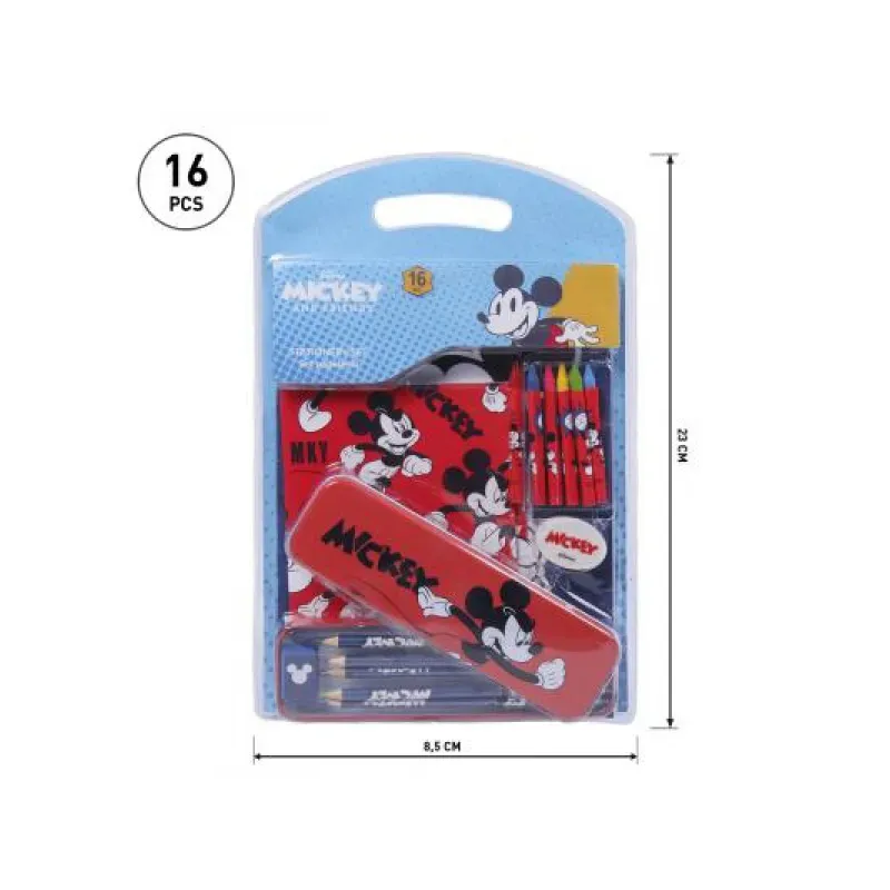 CERDÁ Stationery set  MICKEY MOUSE (notes, puzdro, pastelky, voskovky),  2100003561