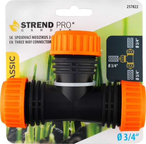 Spojka Strend Pro, s tromi výstupmi, 3/4" 1