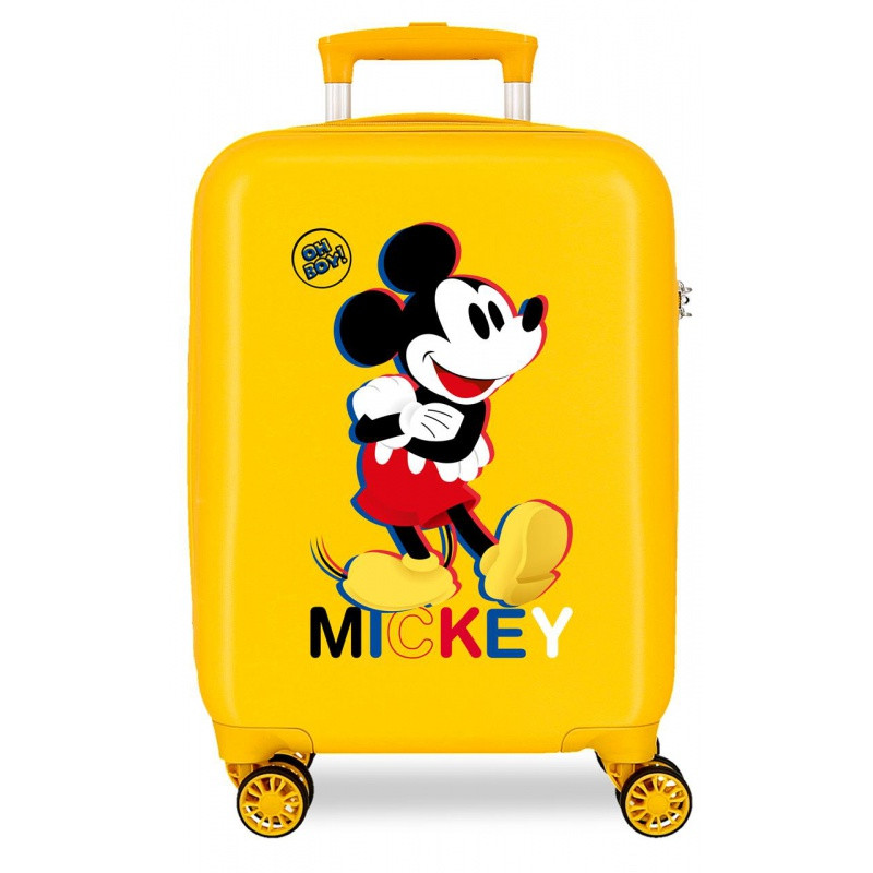 Luxusný detský ABS cestovný kufor MICKEY MOUSE 3D Ochre, 50x33x20cm, 28L, 2921322