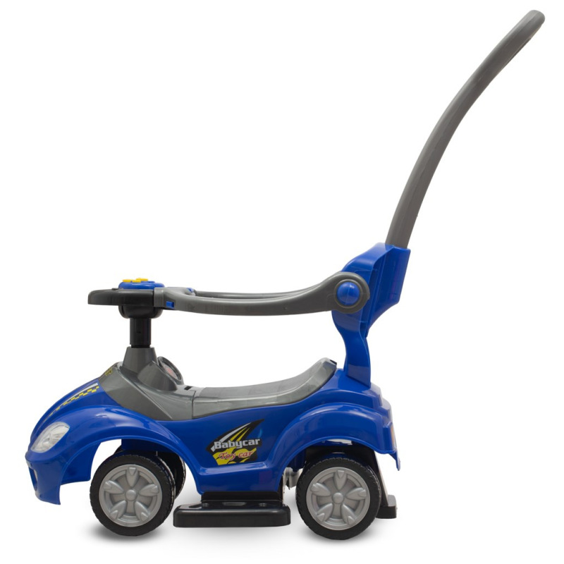 Detské odrážadlo s vodiacou tyčou 3v1 Baby Mix Mega Car modré (Poškodený obal) 5