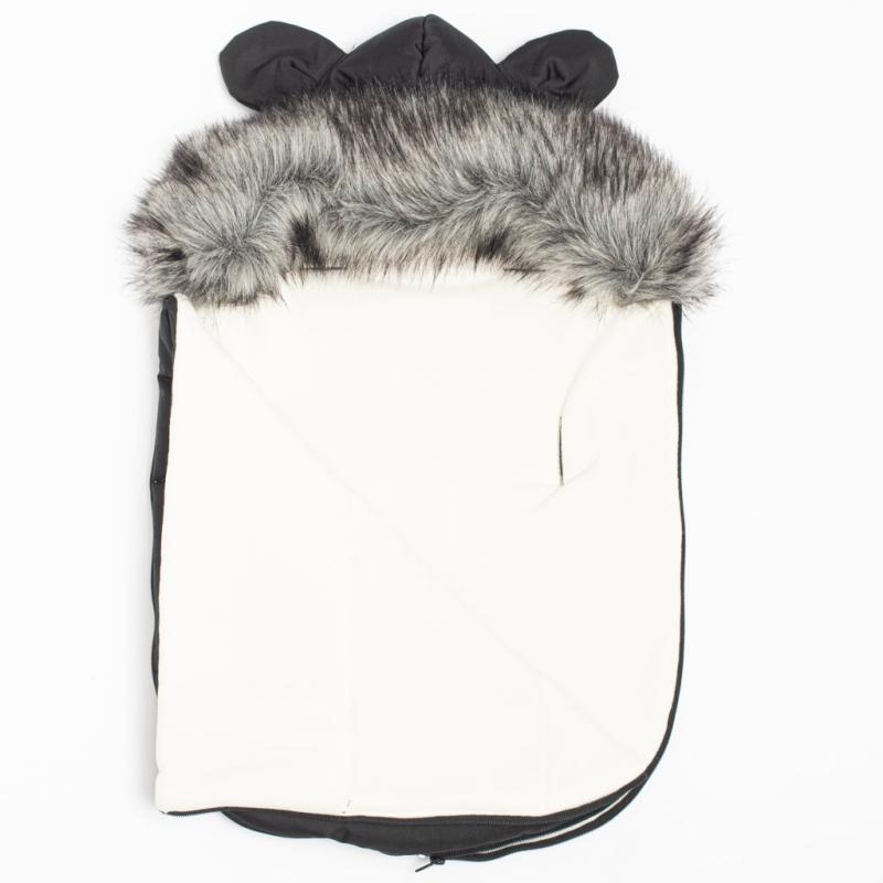 Zimný fusak New Baby Lux Fleece graphite 1