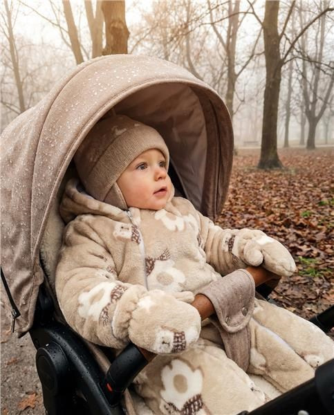 Dojčenský Wellsoft zimný overal New Baby Polar Bear 74 (6-9m) 3