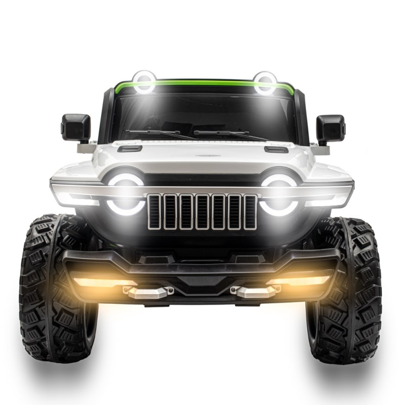 Detské elektrické autíčko Baby Mix Flexible biele 1