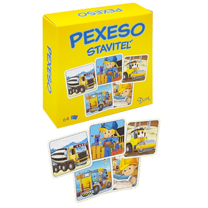 Pexeso Staviteľ v krabičke