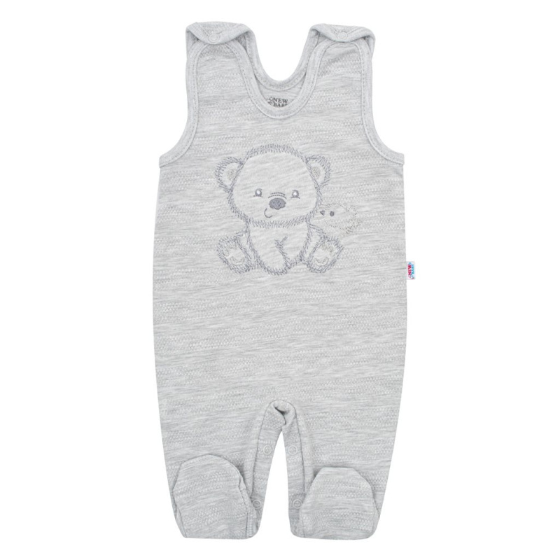Dojčenská súprava do pôrodnice New Baby Sweet Bear sivá 62 (3-6m) 2