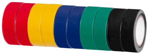 Páska Strend Pro, 19 mm, L-10 m, PVC, max. 80°C, 600V, izolačná, rôzne farby, lepiaca, bal. 10 ks
