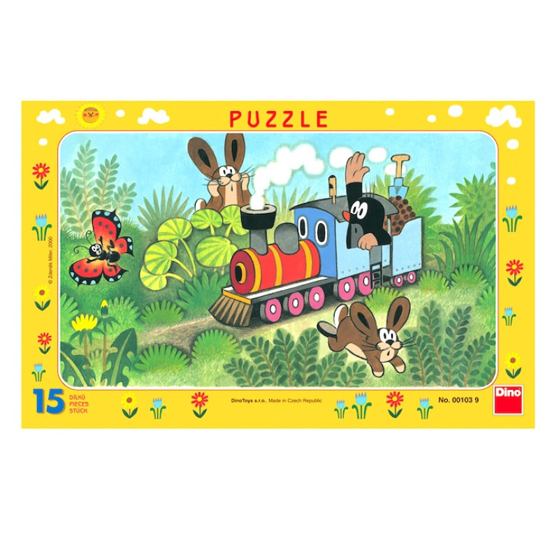 Puzzle Krtko a Lokomotíva - 15 dielikov