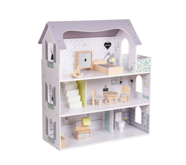 Drevený domček pre bábiky Rose Montessori Baby Mix 1