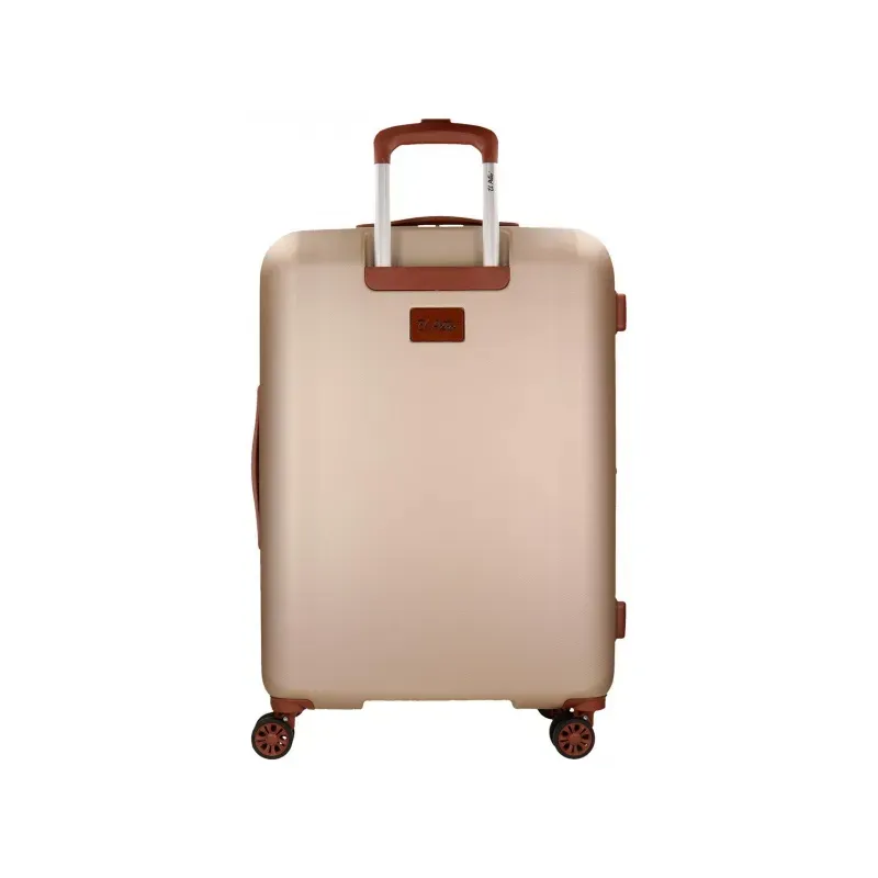 EL POTRO Ocuri Champagne, Sada luxusných ABS cestovných kufrov 70cm/55cm, 5128927