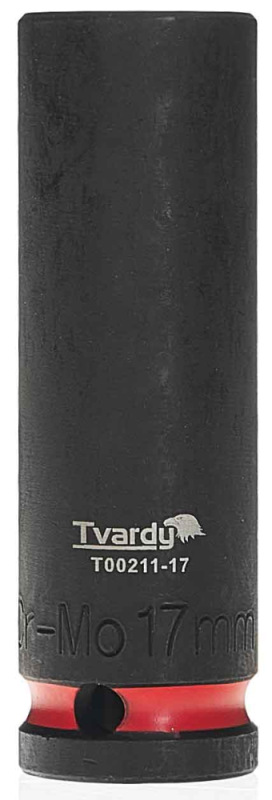 Hlavica nástrčná predĺžená 6HRAN 1/2" 17 mm, úderová, Cr-Mo, TVARDY 1