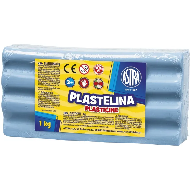 ASTRA Plastelína 1kg Modrá nebeská, 303111013