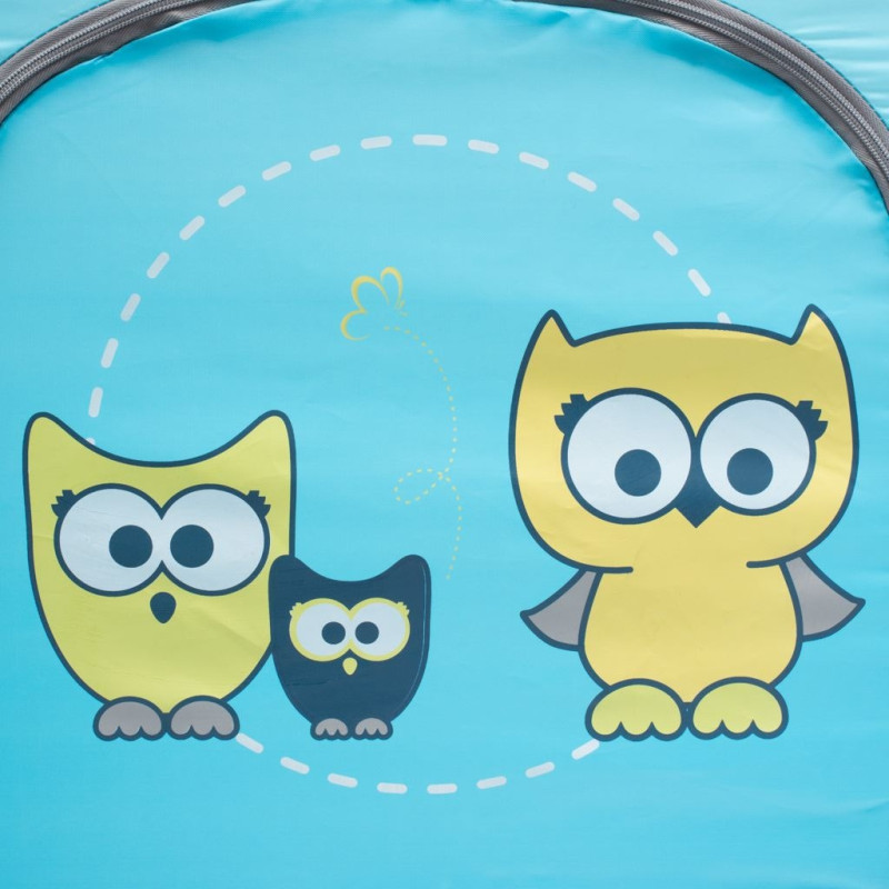 Detská cestovná postieľka Baby Mix Sova modrá 1