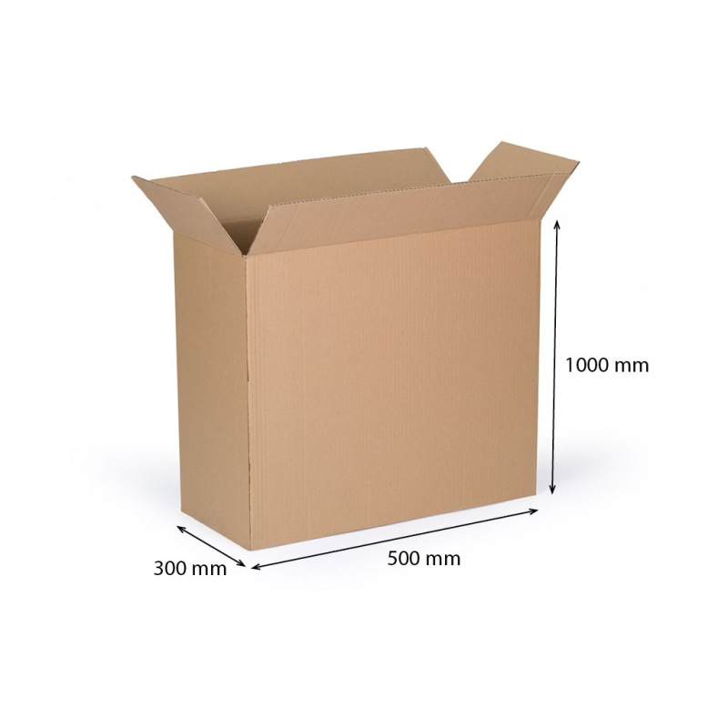 Kartónová klopová krabica 500x300x1000 mm päťvrstvová 1