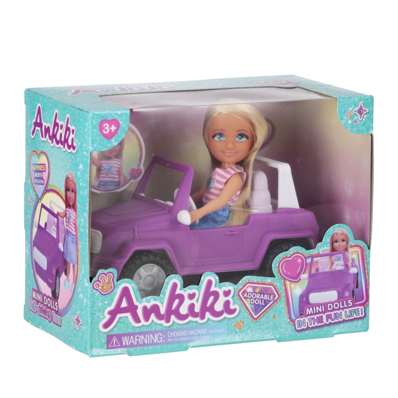 Bábika v aute 13 cm 5