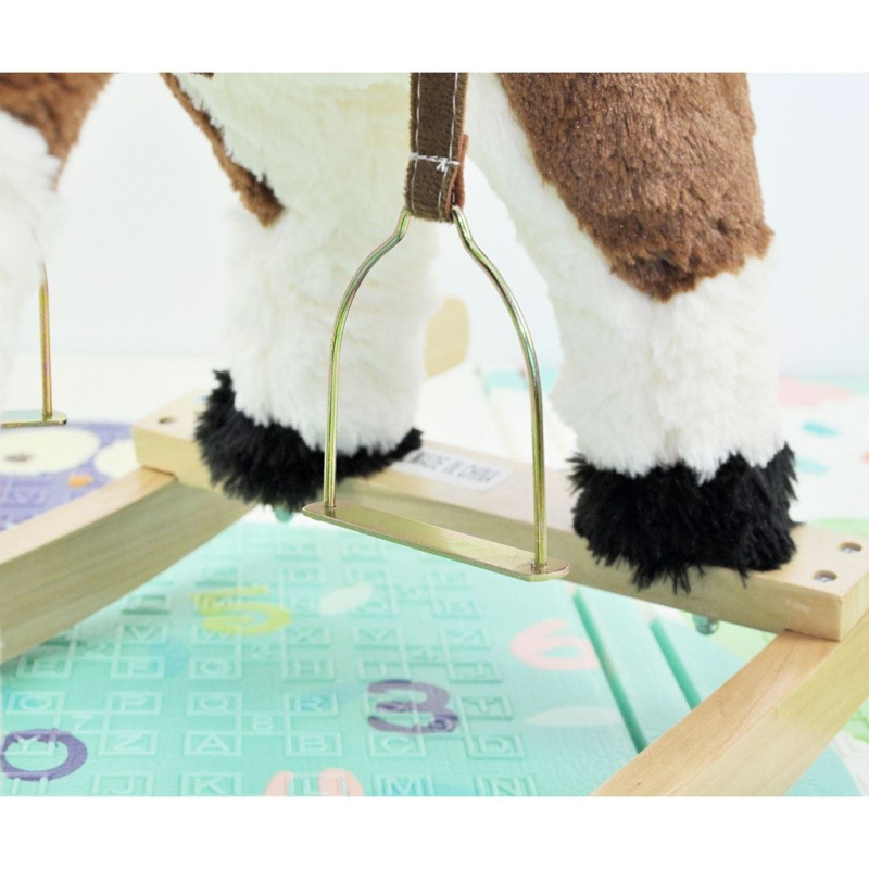 Hojdací koník s melódiou Milly Mally Jurášek tmavo hnedý 4