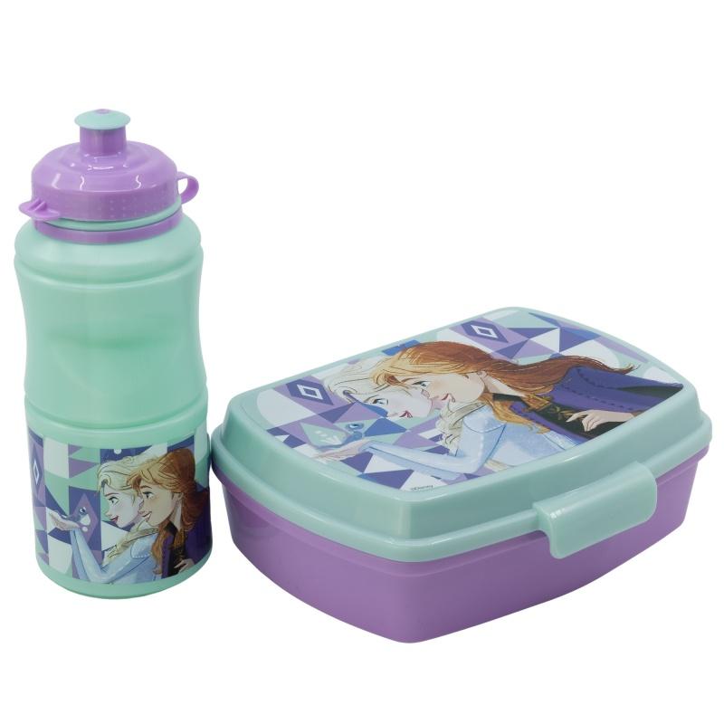 Súprava na desiatu / box + fľaša DISNEY FROZEN, 74273